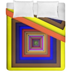 Square Abstract Geometric Art Duvet Cover Double Side (California King Size)