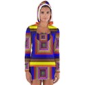 Square Abstract Geometric Art Women s Long Sleeve Hooded T-shirt View1