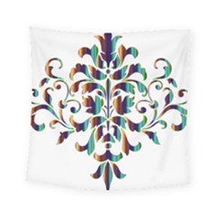 Damask Decorative Ornamental Square Tapestry (small) by Amaryn4rt