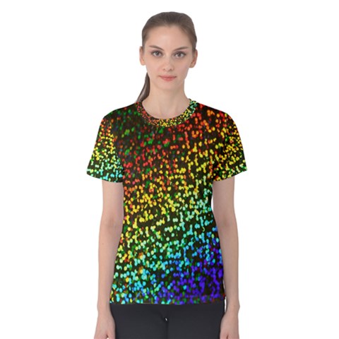 Construction Paper Iridescent Women s Cotton Tee by Amaryn4rt