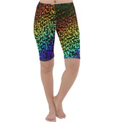 Construction Paper Iridescent Cropped Leggings  by Amaryn4rt