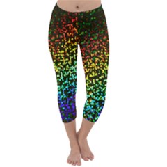 Construction Paper Iridescent Capri Winter Leggings  by Amaryn4rt