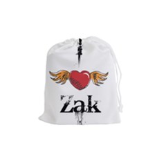 I Heart Zak Drawstring Pouches (medium)  by badwolf1988store