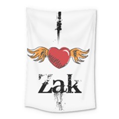 I Heart Zak Small Tapestry by badwolf1988store