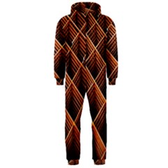 Metal Grid Framework Creates An Abstract Hooded Jumpsuit (men)  by Amaryn4rt