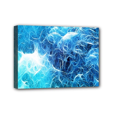 Fractal Occean Waves Artistic Background Mini Canvas 7  X 5  by Amaryn4rt