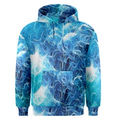 Fractal Occean Waves Artistic Background Men s Pullover Hoodie by Amaryn4rt