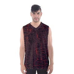 Black And Red Background Men s Basketball Tank Top by Amaryn4rt