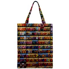 Flower Seeds For Sale At Garden Center Pattern Zipper Classic Tote Bag by Amaryn4rt