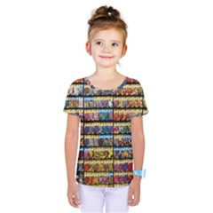 Flower Seeds For Sale At Garden Center Pattern Kids  One Piece Tee