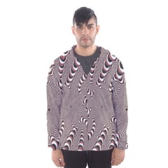 Digital Fractal Pattern Hooded Wind Breaker (men)