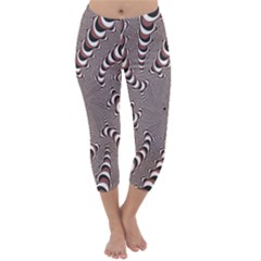 Digital Fractal Pattern Capri Winter Leggings  by Amaryn4rt