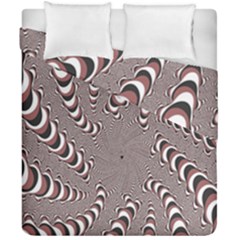 Digital Fractal Pattern Duvet Cover Double Side (california King Size)