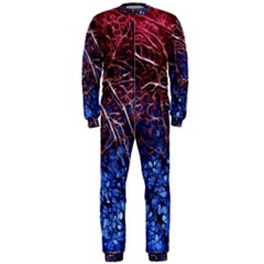 Autumn Fractal Forest Background Onepiece Jumpsuit (men)  by Amaryn4rt