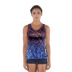 Autumn Fractal Forest Background Women s Sport Tank Top 