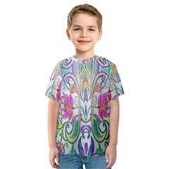 Wallpaper Created From Coloring Book Kids  Sport Mesh Tee