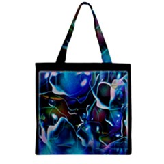 Water Is The Future Zipper Grocery Tote Bag