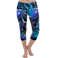 Water Is The Future Capri Yoga Leggings