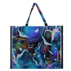 Water Is The Future Zipper Large Tote Bag by Amaryn4rt