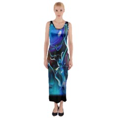 Water Is The Future Fitted Maxi Dress