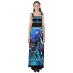 Water Is The Future Empire Waist Maxi Dress