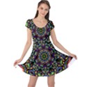 Mandala Abstract Geometric Art Cap Sleeve Dresses View1