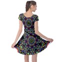 Mandala Abstract Geometric Art Cap Sleeve Dresses View2