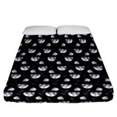 Floral Pattern Fitted Sheet (california King Size)