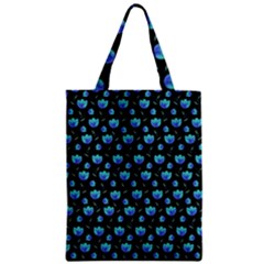 Floral Pattern Zipper Classic Tote Bag by Valentinaart