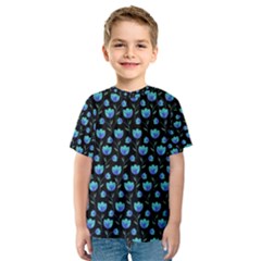 Floral Pattern Kids  Sport Mesh Tee