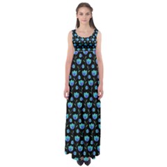 Floral Pattern Empire Waist Maxi Dress