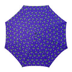 Floral Pattern Golf Umbrellas by Valentinaart