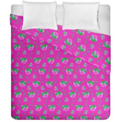 Floral Pattern Duvet Cover Double Side (california King Size) by Valentinaart