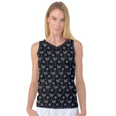 Floral Pattern Women s Basketball Tank Top