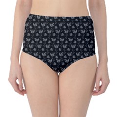 Floral Pattern High-waist Bikini Bottoms