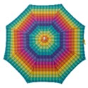 Pattern Grid Squares Texture Straight Umbrellas View1