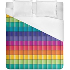 Pattern Grid Squares Texture Duvet Cover (california King Size)