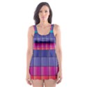 Pattern Grid Squares Texture Skater Dress Swimsuit View1