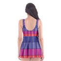 Pattern Grid Squares Texture Skater Dress Swimsuit View2