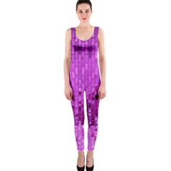 Purple Background Scrapbooking Paper Onepiece Catsuit