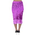 Purple Background Scrapbooking Paper Midi Pencil Skirt View2