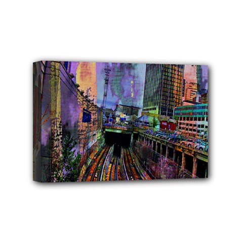 Downtown Chicago Mini Canvas 6  X 4 