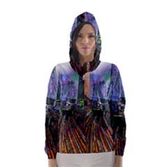 Downtown Chicago Hooded Wind Breaker (women)