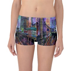 Downtown Chicago Boyleg Bikini Bottoms