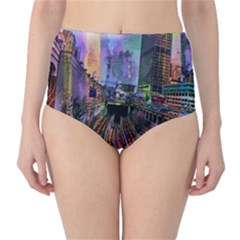 Downtown Chicago High-waist Bikini Bottoms by Amaryn4rt