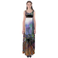 Downtown Chicago Empire Waist Maxi Dress by Amaryn4rt