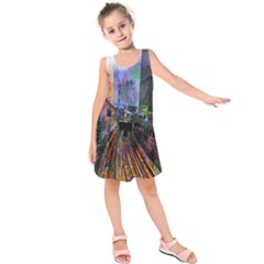 Downtown Chicago Kids  Sleeveless Dress by Amaryn4rt