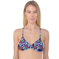 Wallpaper Created From Coloring Book Reversible Tri Bikini Top