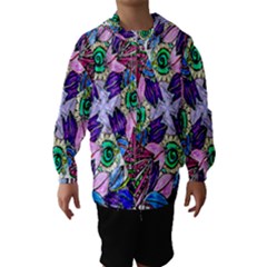 Wallpaper Created From Coloring Book Hooded Wind Breaker (kids)