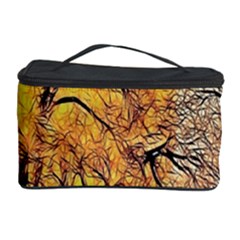 Summer Sun Set Fractal Forest Background Cosmetic Storage Case